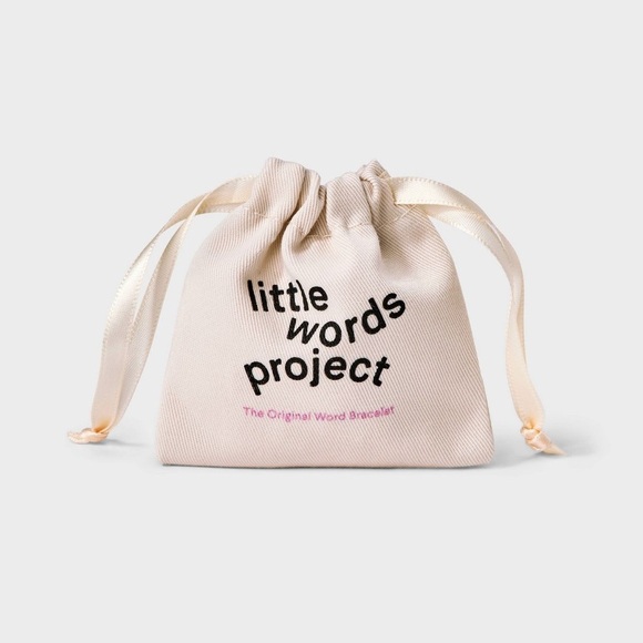 Little Words Project Love Beaded Bracelet - Size M/L - Pink/Pearl - NWT - Picture 4 of 8